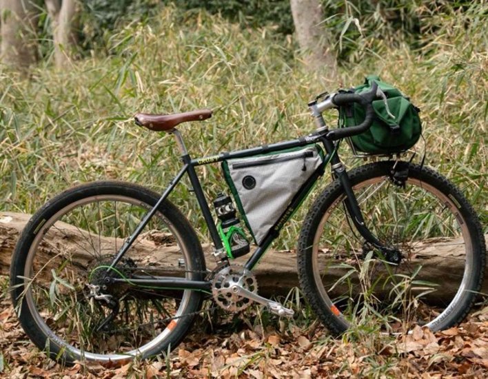 FAIRWEATHER / frame bag / ADV / Mサイズ / rip light gray/green / フェアウェザー / フレーム バッグ画像