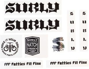 SURLY (サーリー)/ frame decal set / BORN TO LOSE /BLACK　デカール画像