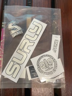 SURLY (サーリー)/ frame decal set / INTERGALACTIC /WHITE　デカールの画像