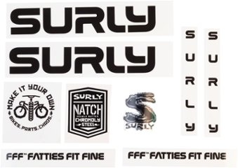 SURLY (サーリー)/ frame decal set / INTERGALACTIC  /BLACK 　デカール画像