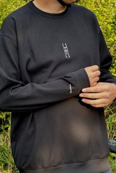 BlackForest 「ブラックフォレスト」 BF AIR GRID L/S  ワッフル編み 長袖 Tシャツ画像