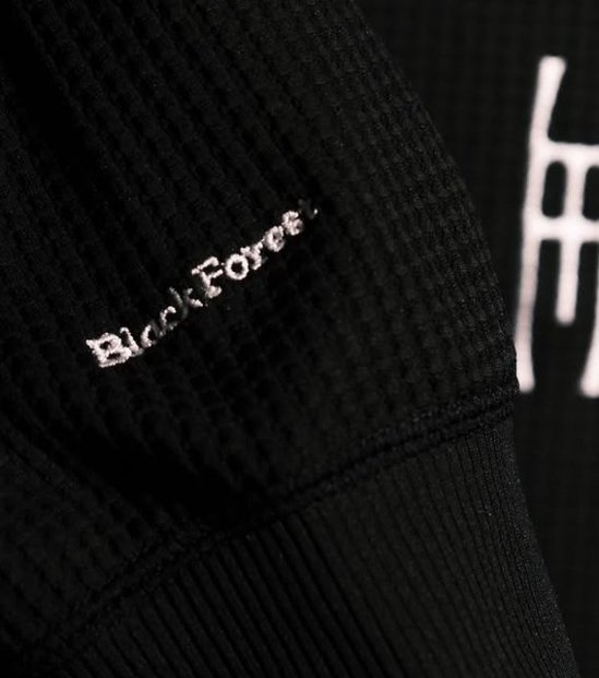 BlackForest 「ブラックフォレスト」 BF AIR GRID L/S  ワッフル編み 長袖 Tシャツ画像