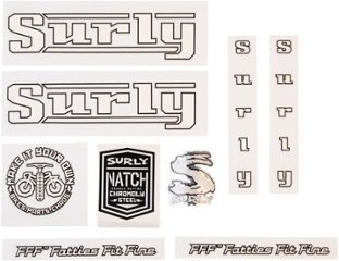 SURLY (サーリー)/ frame decal set / PACER /WHITE　デカールの画像