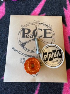 Paul Component　/klamper stem top cap /オレンジ　ポール　トップキャップの画像