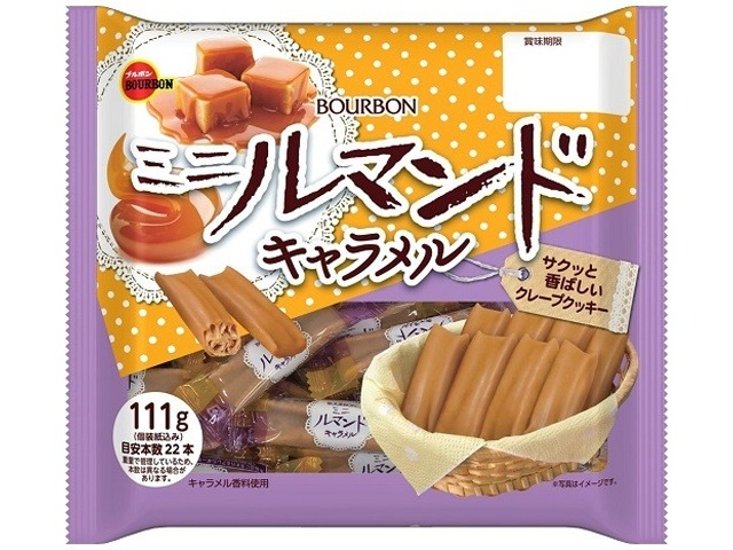 ブルボン ミニルマンド キャラメル１１１ｇ   ×12 【送料込】(一部地域別途)画像