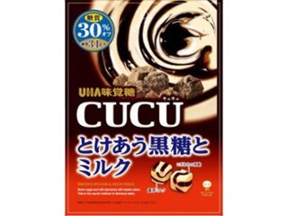 味覚糖 ＣＵＣＵ とけあう黒糖とミルク８０ｇ ×6 【送料込】(一部地域別途)の画像