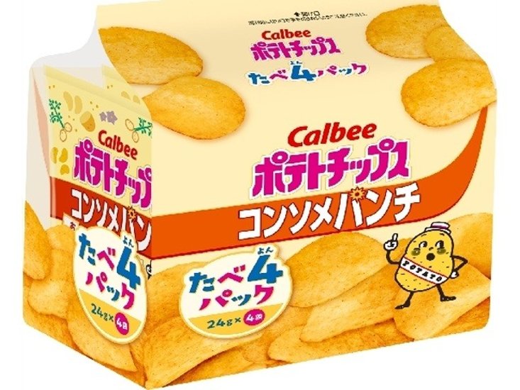 カルビー ポテトＣコンソメパンチたべよん ９６ｇ   ×8 【送料込】(一部地域別途)画像