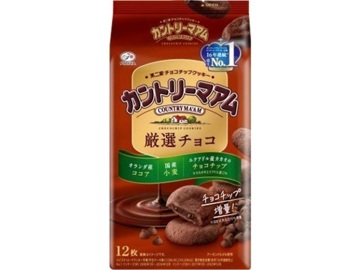 不二家 カントリーマアム（厳選チョコ）１２枚 ×5 【送料込】(一部地域別途)画像