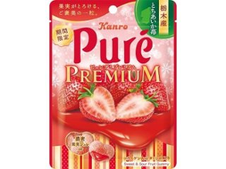 カンロ ピュレグミプレミアム 栃木産とちあいか苺 ×6 【送料込】(一部地域別途)の画像