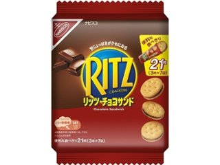 リッツ ファミリーパックチョコサンド ７袋入 ×12 【送料込】(一部地域別途)の画像