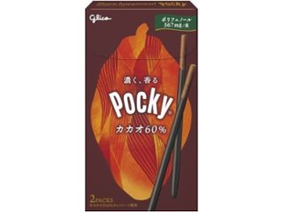 グリコ ポッキーカカオ６０％ ２袋 ×10 【送料込】(一部地域別途)の画像