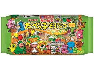 ギンビス たべっ子どうぶつ ベジタブル５Ｐ ×12 【送料込】(一部地域別途)の画像