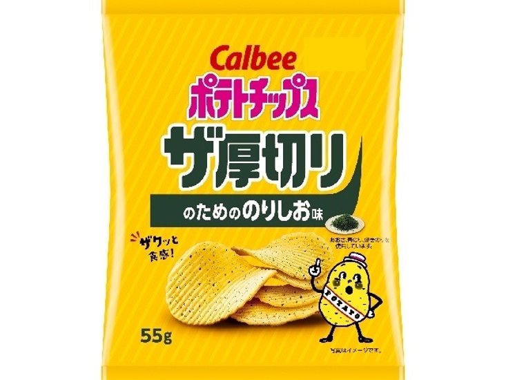 カルビー ザ厚切り のりしお味５５ｇ ×12 【送料込】(一部地域別途)画像
