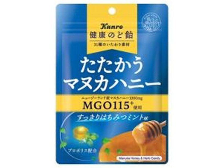 カンロ 健康のど飴マヌカハニーはちみつミント８０ｇ ×6 【送料込】(一部地域別途)画像