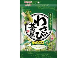 春日井製菓 グリーン豆 わさび茶屋アソート１０４ｇ   ×12 【送料込】(一部地域別途)の画像
