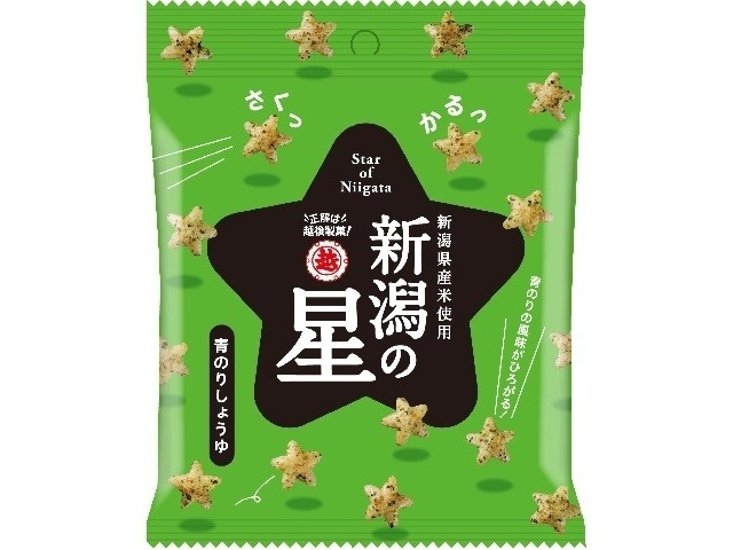 越後製菓 新潟の星 青のりしょうゆ４０ｇ ×10 【送料込】(一部地域別途)画像