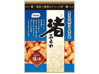 栗山米菓 ９０ｇ渚あられ塩味  ×12 【送料込】(一部地域別途)の画像