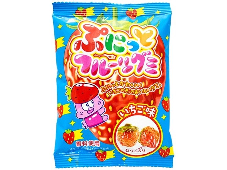 やおきん ぷにっとフルーツグミいちご味 ×24 【送料込】(一部地域別途)画像