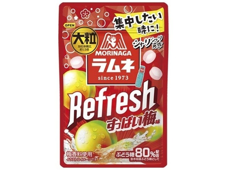 森永 大粒ラムネＲｅｆｒｅｓｈすっぱい梅２８ｇ  ×10 【送料込】(一部地域別途)画像