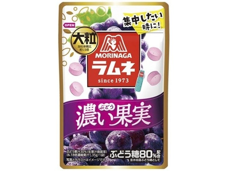 森永 大粒ラムネ濃い果実＜ぶどう＞２７ｇ   ×10 【送料込】(一部地域別途)画像