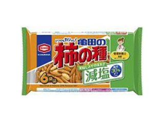 亀田 減塩柿の種 ６袋詰１６４ｇ ×12 【送料込】(一部地域別途)の画像