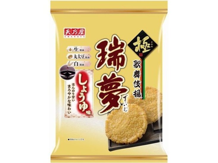 天乃屋 歌舞伎揚 瑞夢しょうゆ味７枚 ×12 【送料込】(一部地域別途)画像