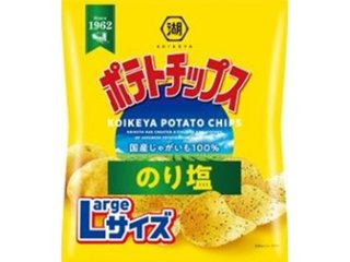 湖池屋 Ｌサイズポテトチップスのり塩１１２ｇ ×12 【送料込】(一部地域別途)の画像