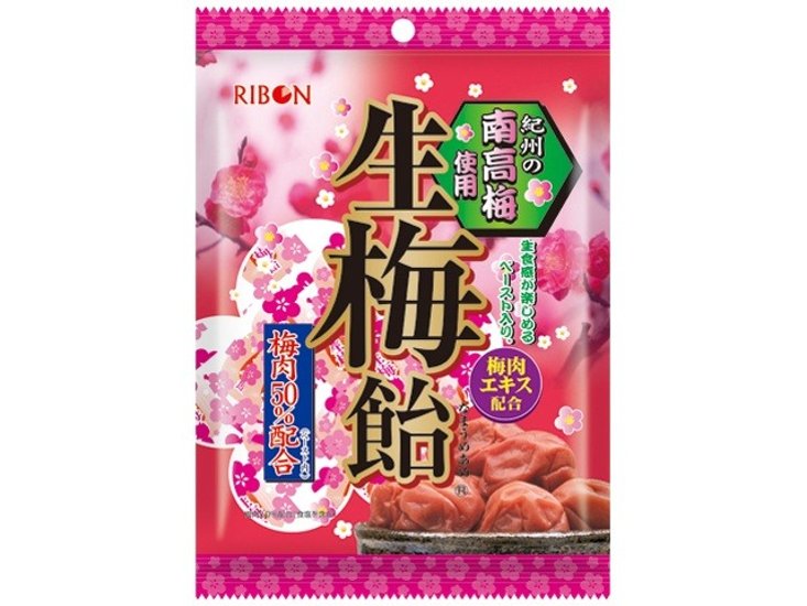 リボン ９０ｇ 生梅飴 ×12 【送料込】(一部地域別途)画像
