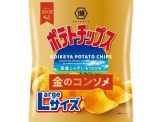 湖池屋 Ｌサイズポテト 金のコンソメ１１２ｇ ×12 【送料込】(一部地域別途)の画像