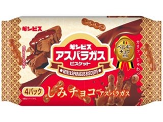 ギンビス しみチョコミニアスパラガス４Ｐ   ×12 【送料込】(一部地域別途)の画像