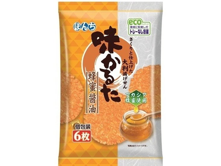 ぼんち ６枚味かるた蜂蜜醤油  ×12 【送料込】(一部地域別途)画像