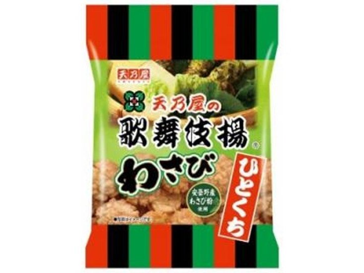 天乃屋 ひとくち歌舞伎揚 わさび４９ｇ ×12 【送料込】(一部地域別途)画像