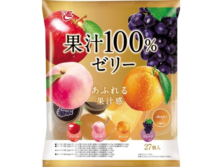 エース 果汁１００％ゼリー ２７個   ×16 【送料込】(一部地域別途)画像