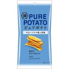 湖池屋 スリムピュアポテトオホーツクの塩と岩塩  ×24の画像