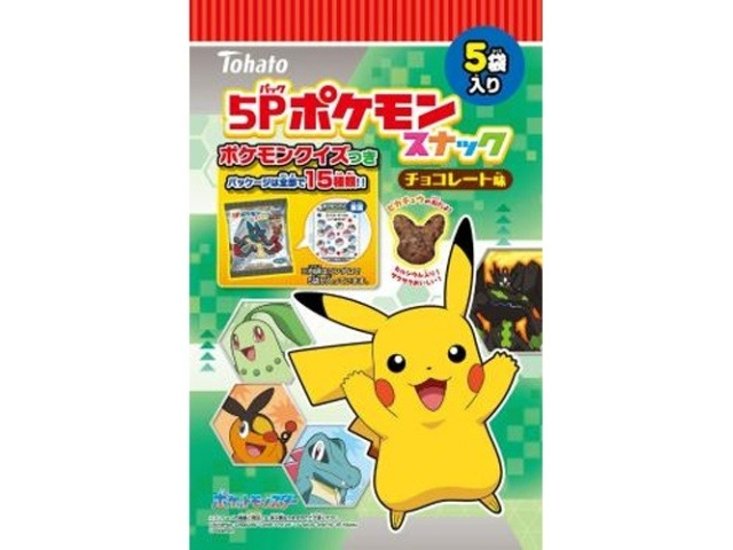 東ハト ５Ｐポケモンスナック チョコレート味 ×12 【送料込】(一部地域別途)画像