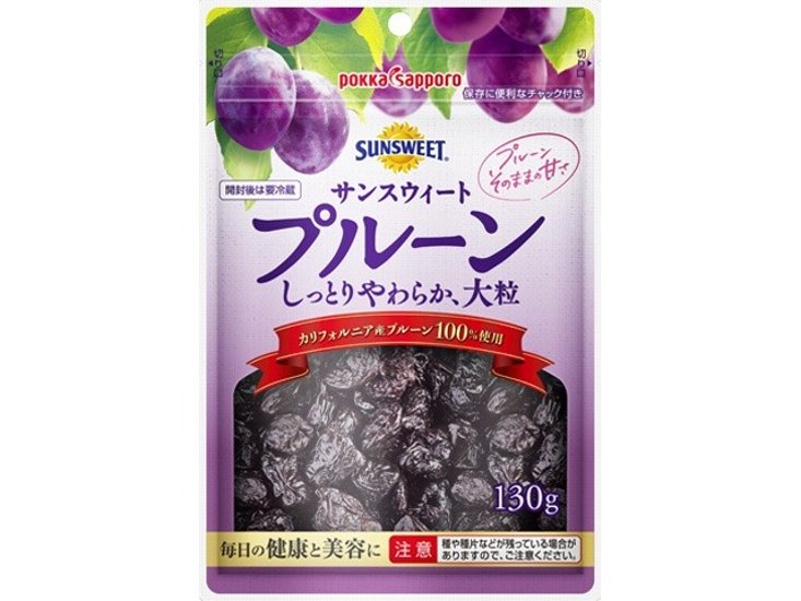 ポッカサッポロフード サンスウィートプルーン１３０ｇ 袋Ａ ×20 【送料込】(一部地域別途)画像
