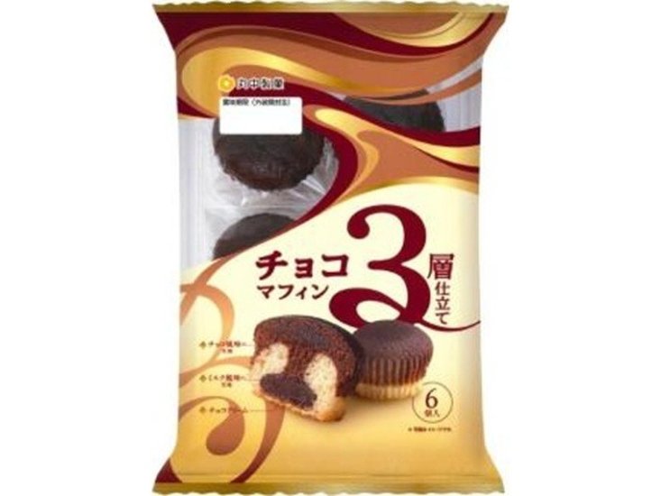丸中 ３層仕立てチョコマフィン６個 ×6 【送料込】(一部地域別途)画像