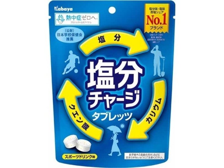 カバヤ 塩分チャージタブレッツ８１ｇ  ×48 【送料込】(一部地域別途)画像