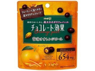 明治 チョコレート効果７２％オレンジパウチ ３４ｇ ×120 【送料込】(一部地域別途)の画像