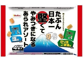 栗山米菓 日本一堅くてやみつきになるあられアソート４袋  ×12 【送料込】(一部地域別途)の画像