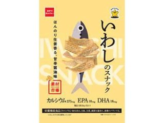 おやつカンパニー 素材市場いわしのスナック甘辛醤油味２５ｇ ×48 【送料込】(一部地域別途)の画像