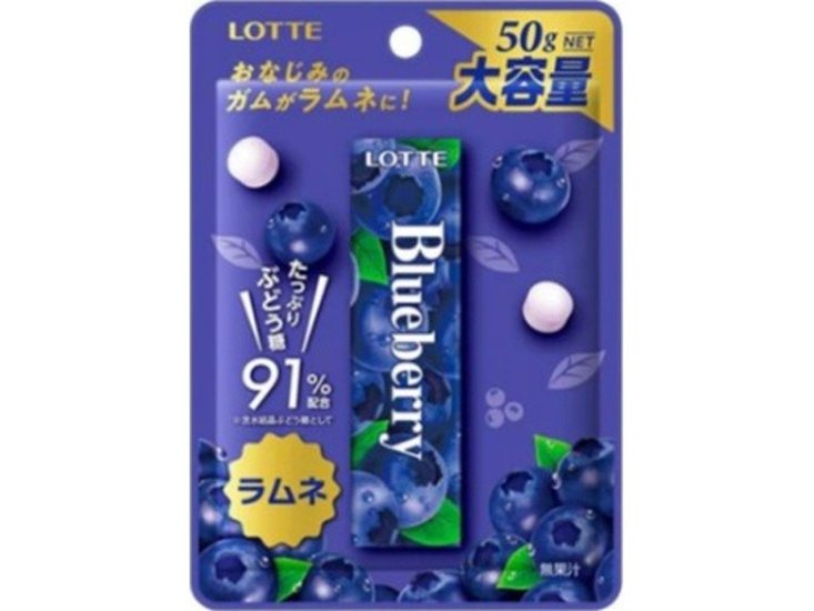 ロッテ ブルーベリーラムネ５０ｇ ×80 【送料込】(一部地域別途)画像
