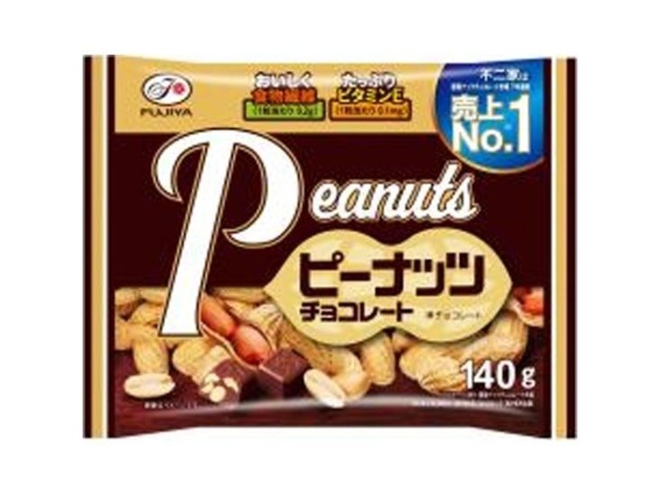 不二家 ピーナッツチョコレート１４０ｇ   ×18 【送料込】(一部地域別途)画像