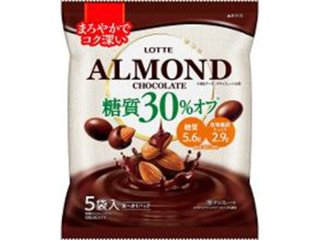 ロッテ 糖質３０％オフアーモンドチョコレート９８ｇ ×36 【送料込】(一部地域別途)の画像
