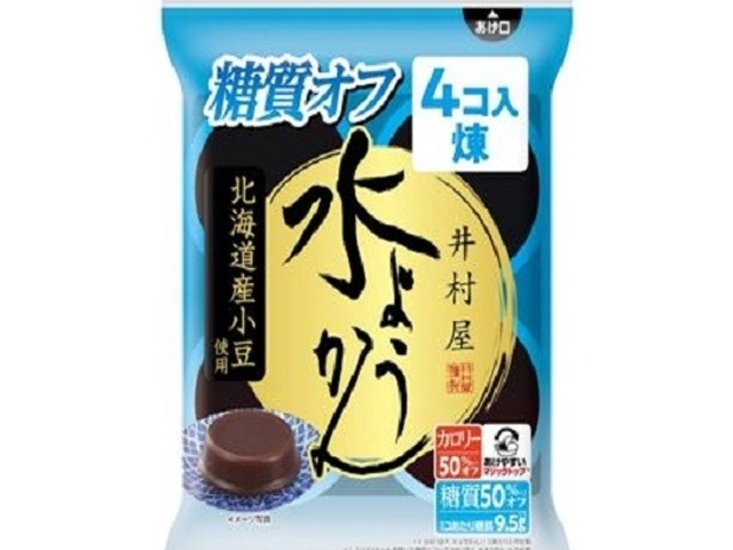 井村屋 袋入水ようかん糖質オフ４個 ×10 【送料込】(一部地域別途)画像