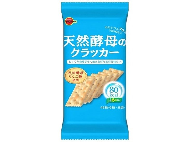 ブルボン 天然酵母のクラッカー６枚×８袋   ×6 【送料込】(一部地域別途)画像