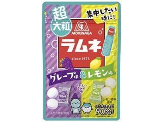 森永 超大粒ラムネ グレープ＆レモン４８ｇ   ×6 【送料込】(一部地域別途)の画像