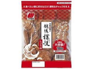 三幸製菓 チャック越後樽焼 しょうゆ１８６ｇ  ×12 【送料込】(一部地域別途)の画像