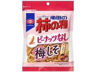 亀田 柿の種 ピーナッツなし梅しそ９１ｇ   ×12 【送料込】(一部地域別途)の画像