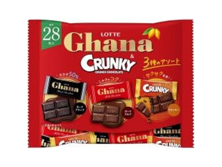 ロッテ ガーナ＆クランキーシェアパック １０５ｇ ×20 【送料込】(一部地域別途)画像